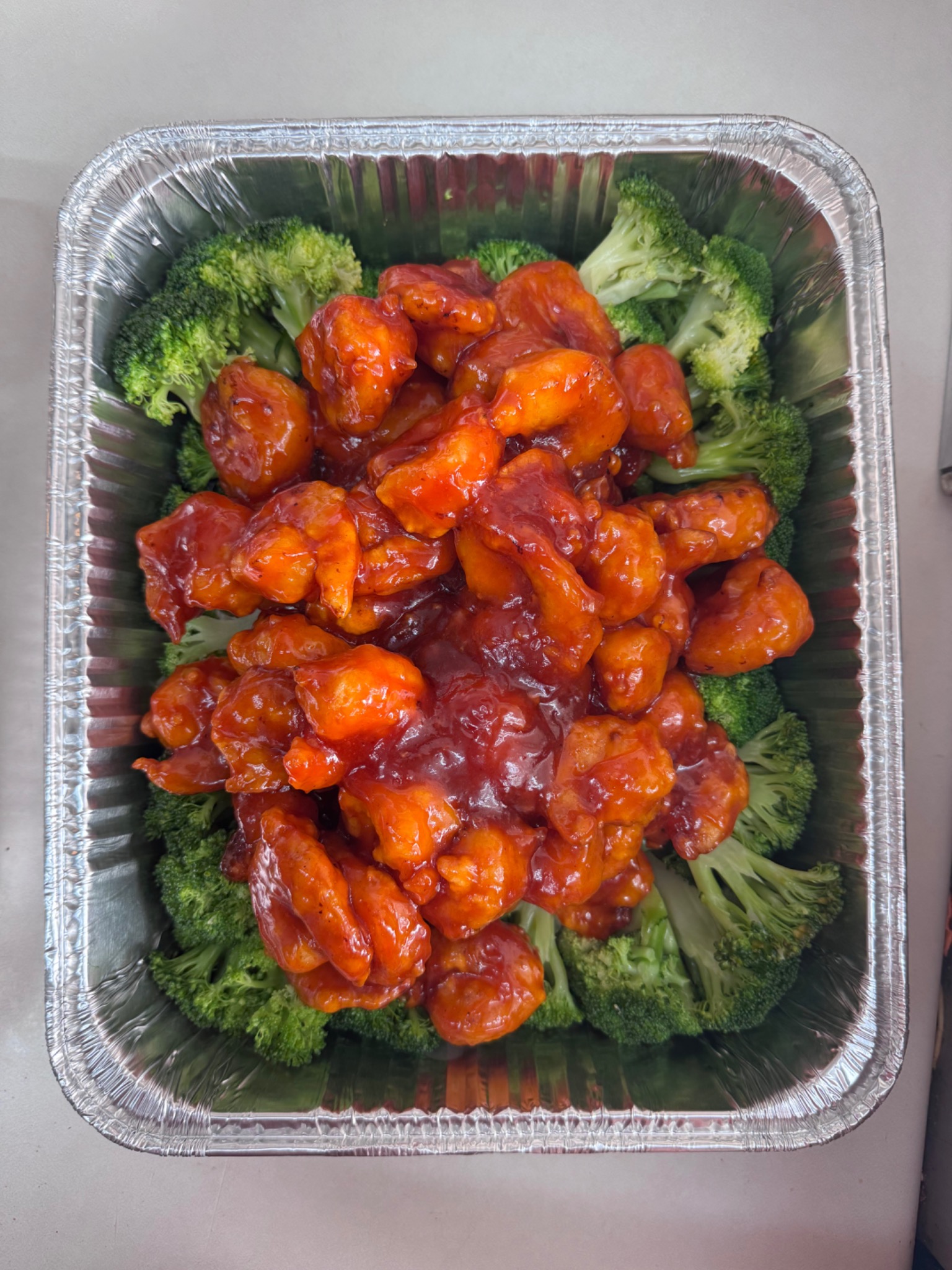 Chicken catering tray